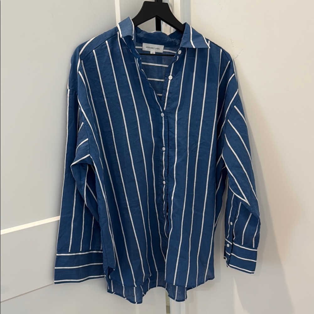 Ayla Stripe Shirt NWOT AU12/US L or oversized $100